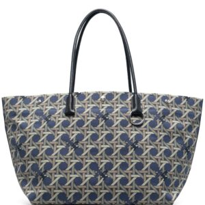 Tory Burch logo geometric shopper tote