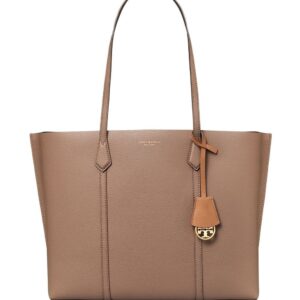 Tory Burch leather logo-print tote bag