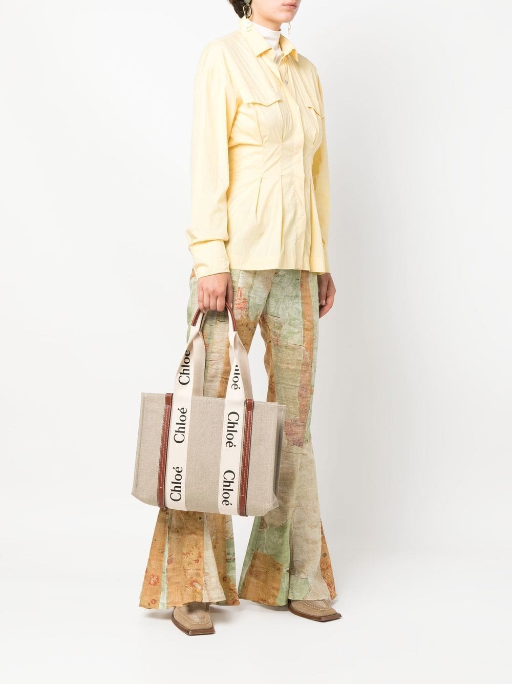 Chloé medium Woody logo tote bag - Image 2