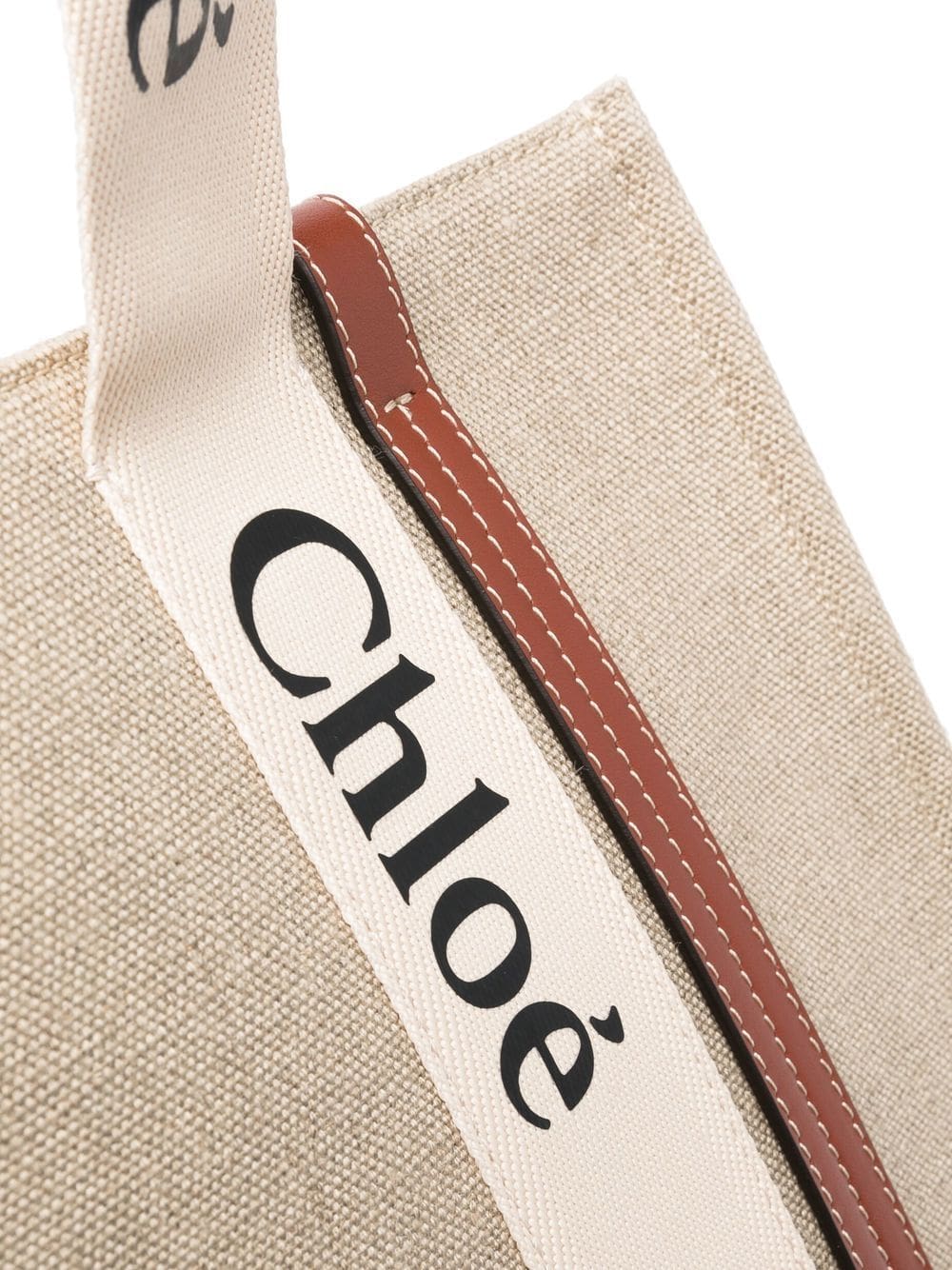 Chloé medium Woody logo tote bag - Image 4