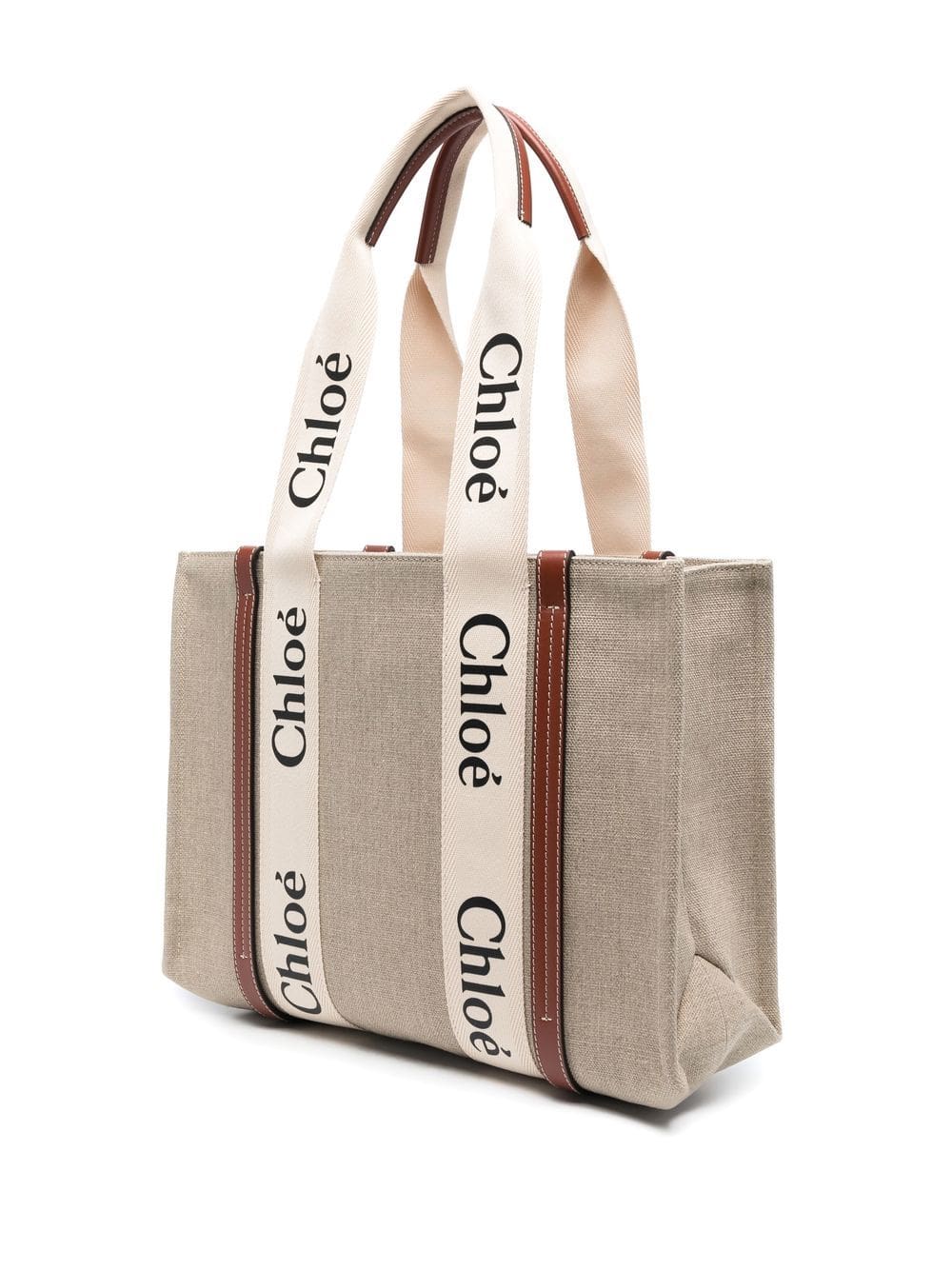 Chloé medium Woody logo tote bag - Image 3