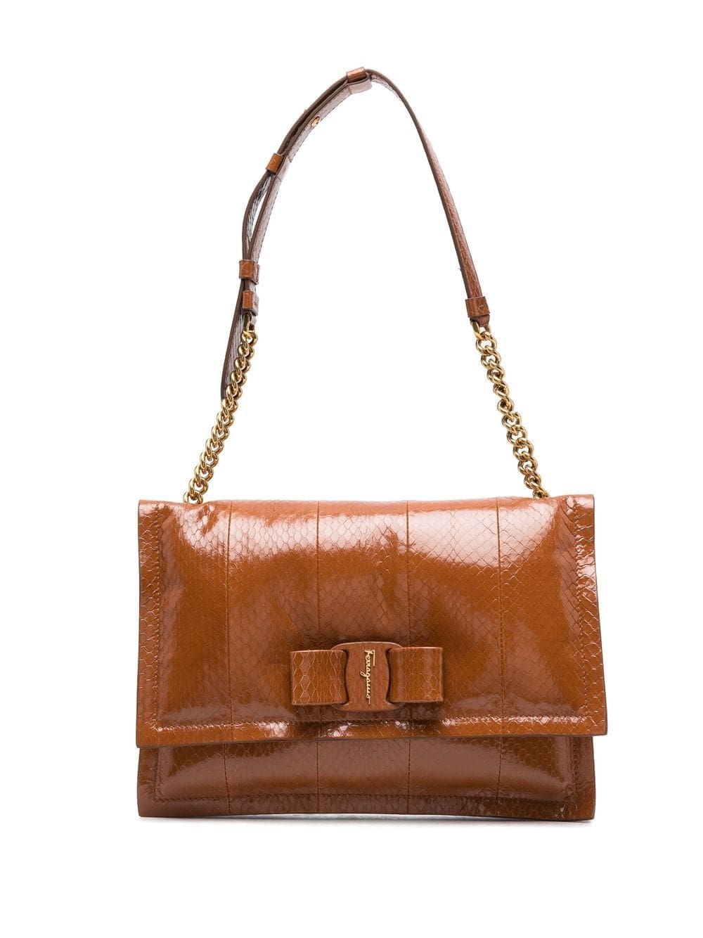 Ferragamo Viva lizard-effect shoulder bag