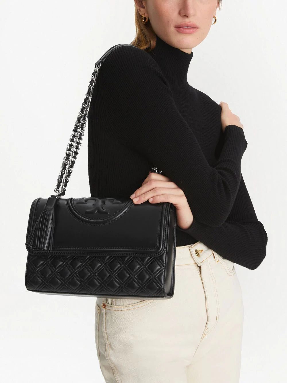 Tory Burch logo embossed shoulder bag - Image 2
