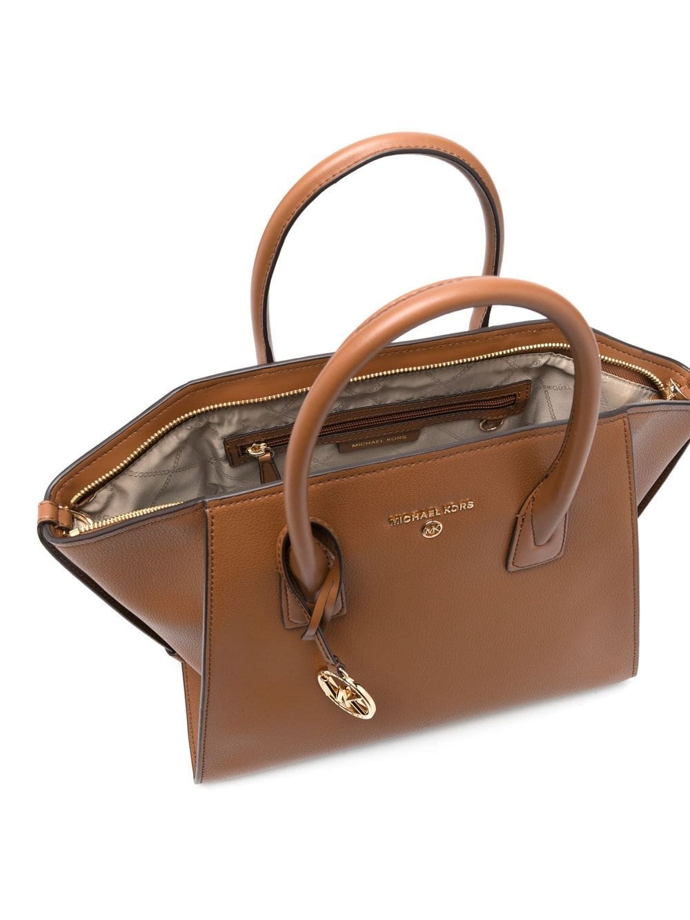 Michael Michael Kors logo-plaque leather tote bag - Image 5