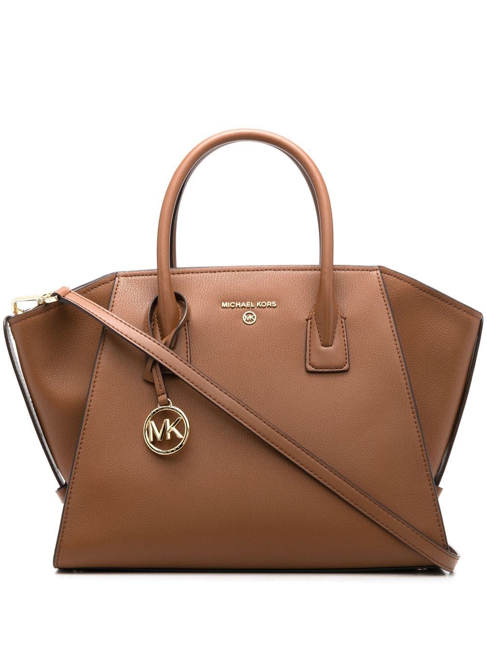 Michael Michael Kors logo-plaque leather tote bag