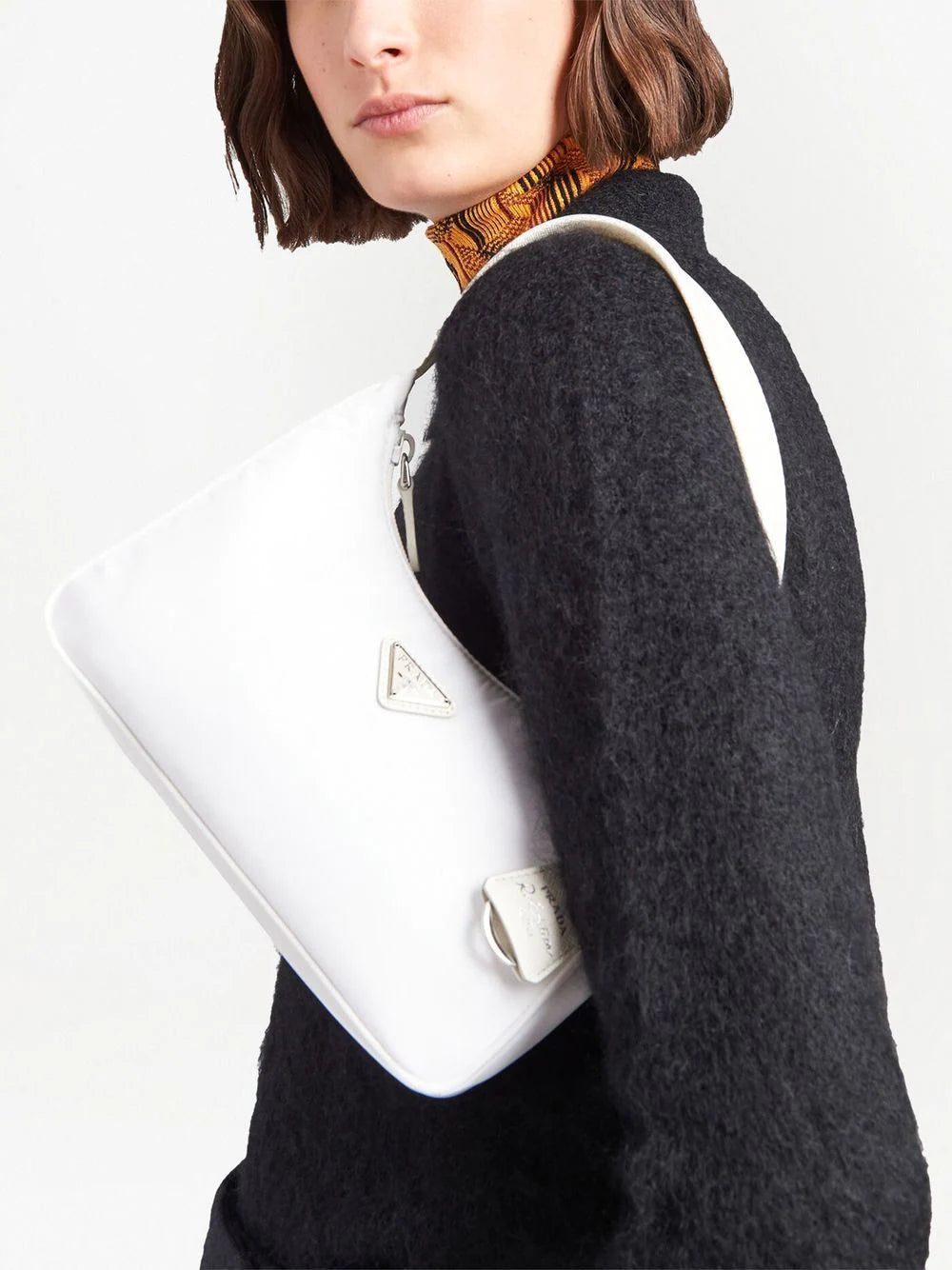 Prada logo-plaque mini bag - Image 4