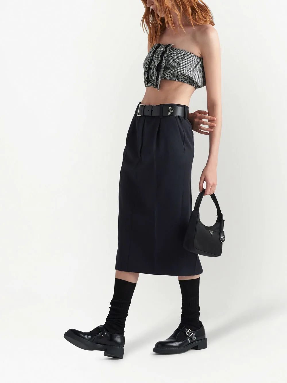 Prada logo-plaque mini bag - Image 2