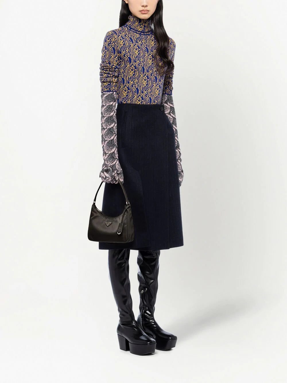 Prada logo-plaque mini bag - Image 2