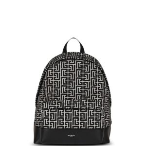 Balmain all-over logo-pattern backpack