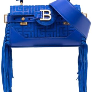 Balmain monogram fringed shoulder bag