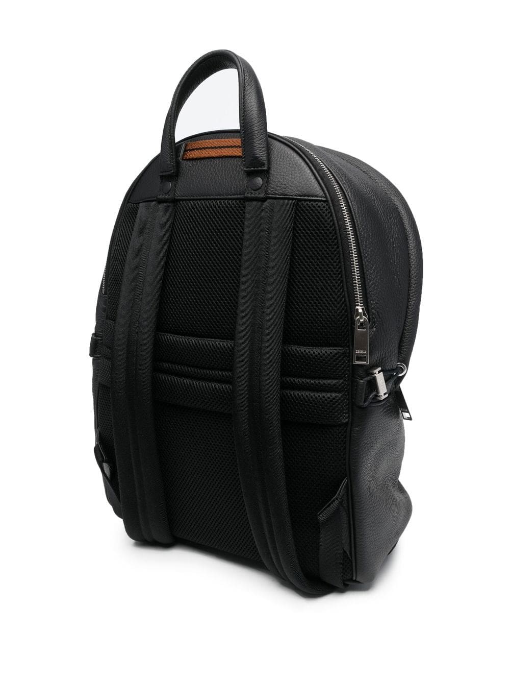 Zegna logo-plaque leather backpack - Image 3