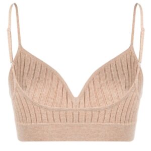 ERES ribbed knitted bralette top