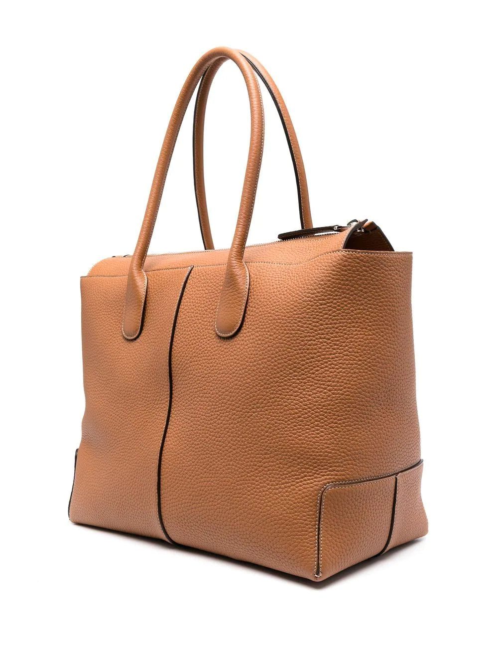 Tod's logo-patch leather tote bag - Image 3
