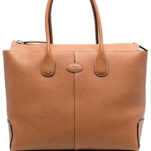 Tod's logo-patch leather tote bag