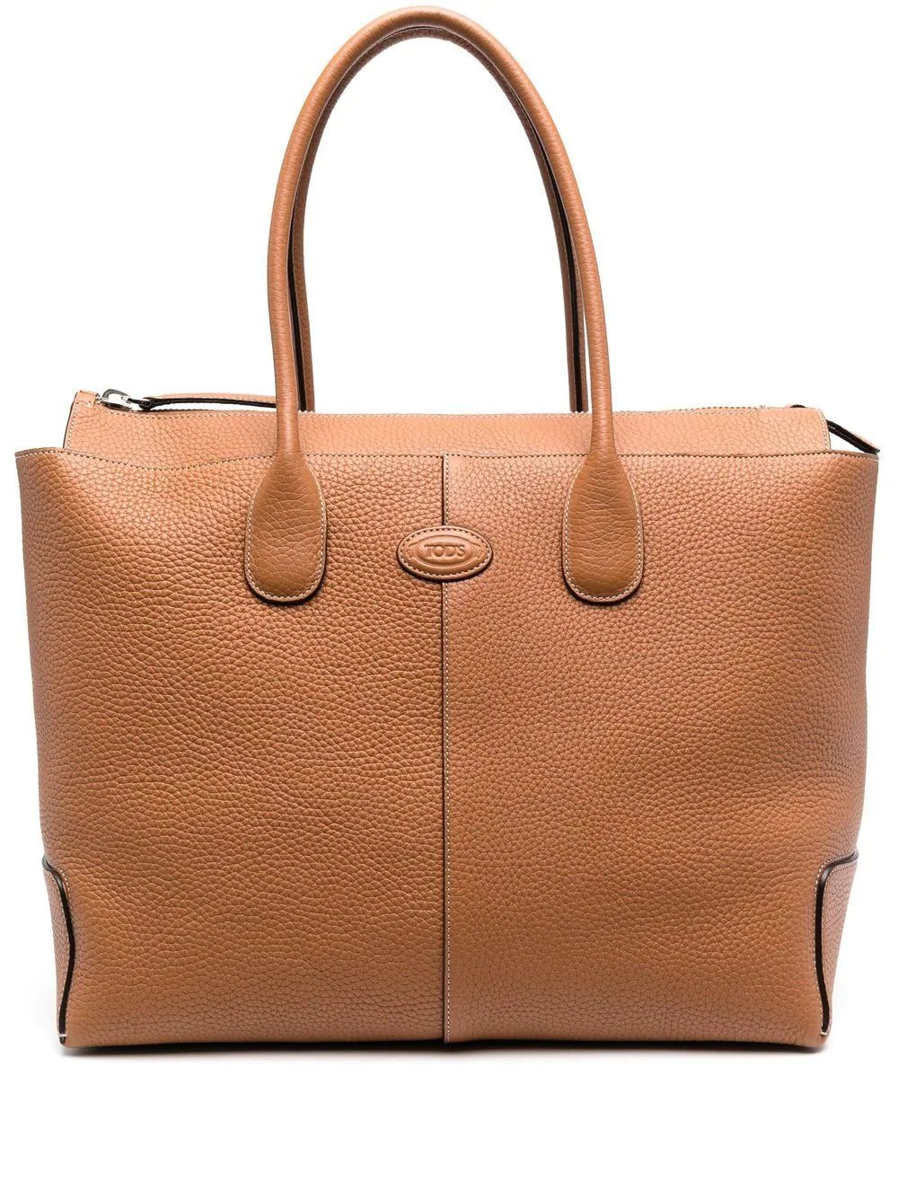 Tod's logo-patch leather tote bag