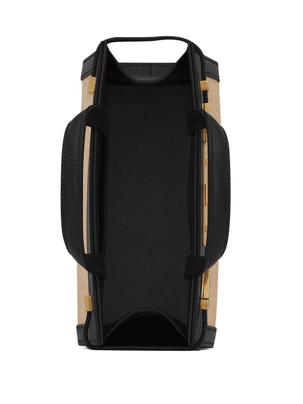 Saint Laurent nano Manhattan raffia tote bag - Image 4