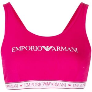 Emporio Armani  logo-print cropped tank top