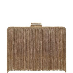 Jimmy Choo Clemmie chain fringe clutch bag