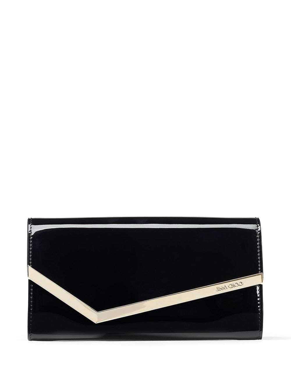 Jimmy Choo Emmie patent leather clutch bag