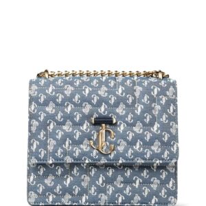 Jimmy Choo Avenue Quad denim shoulder bag