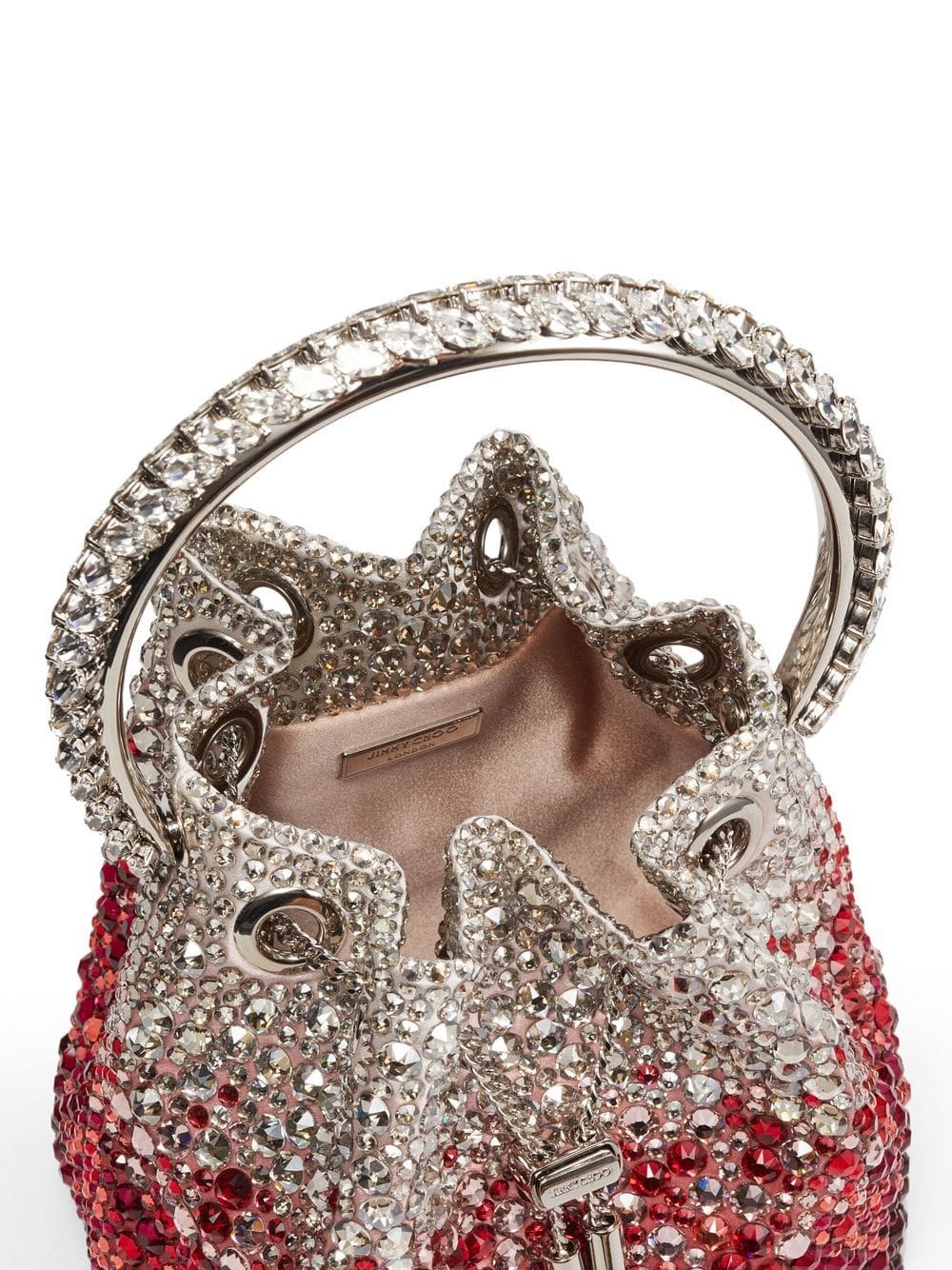 Jimmy Choo Bon Bon crystal-embellished bucket bag - Image 4
