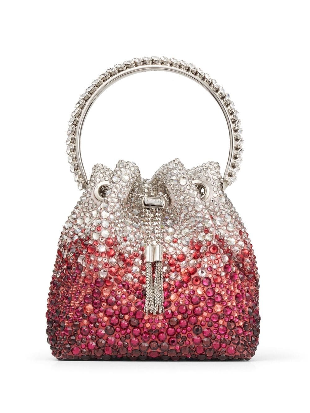 Jimmy Choo Bon Bon crystal-embellished bucket bag