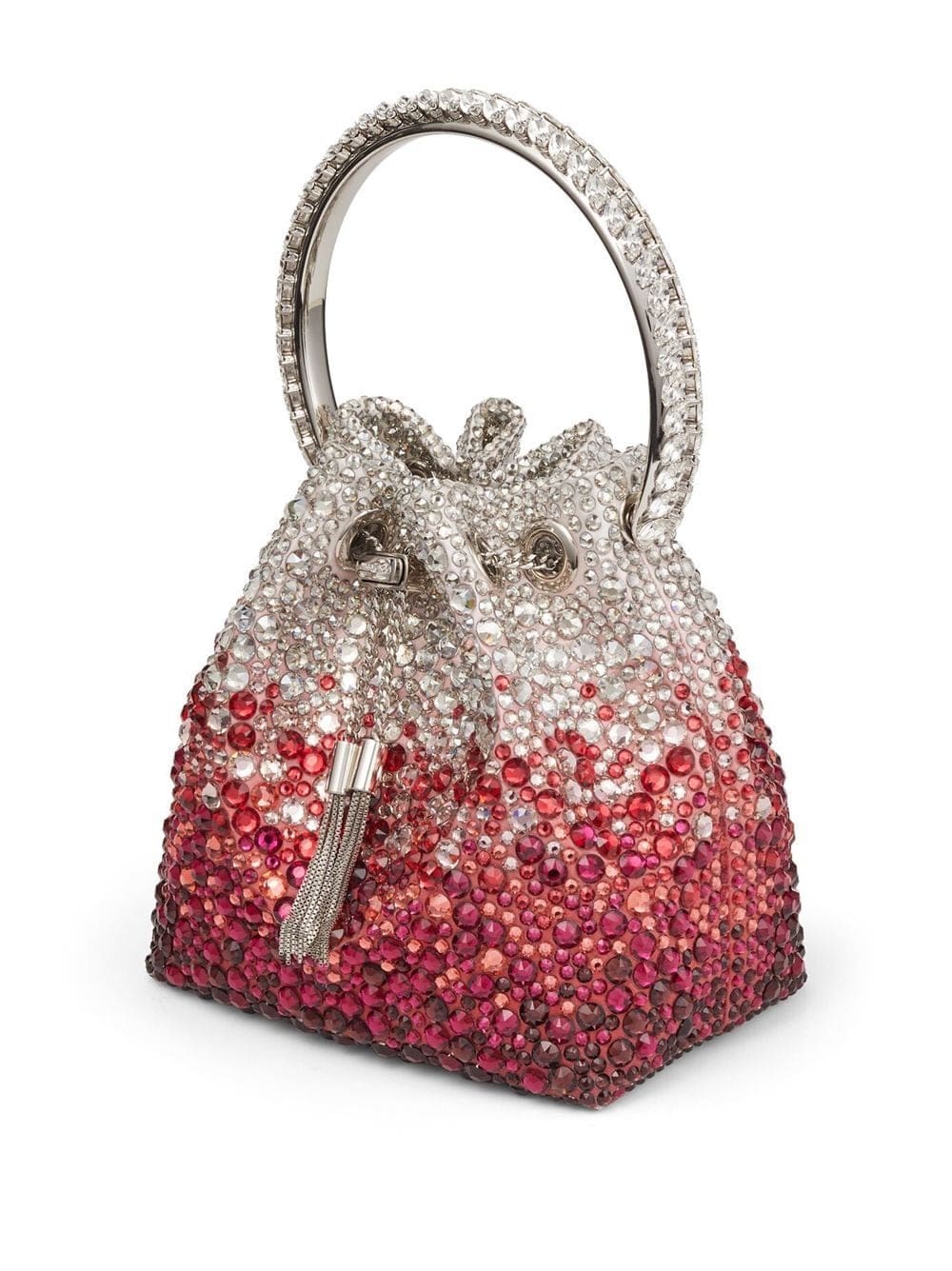Jimmy Choo Bon Bon crystal-embellished bucket bag - Image 3
