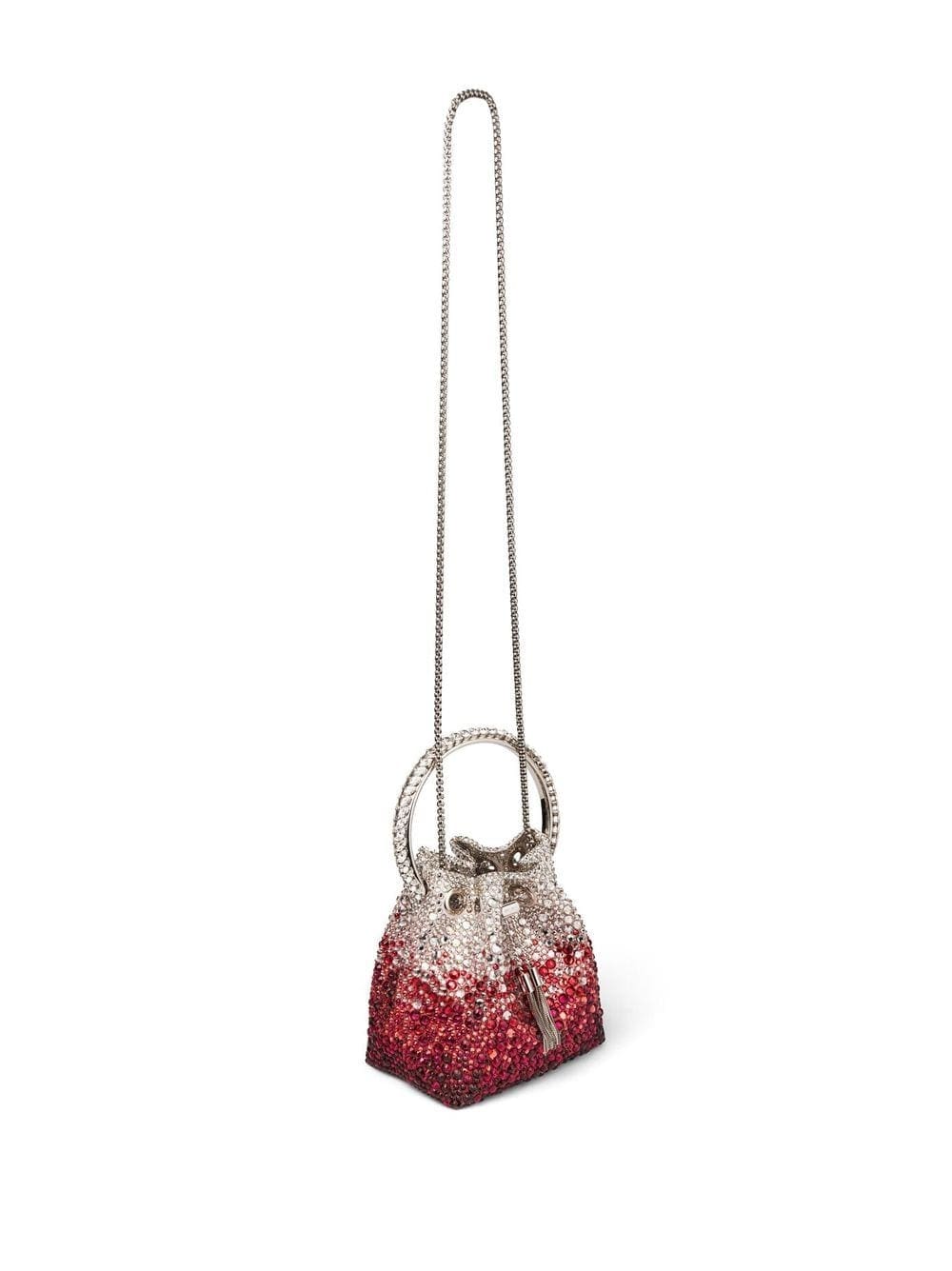 Jimmy Choo Bon Bon crystal-embellished bucket bag - Image 5