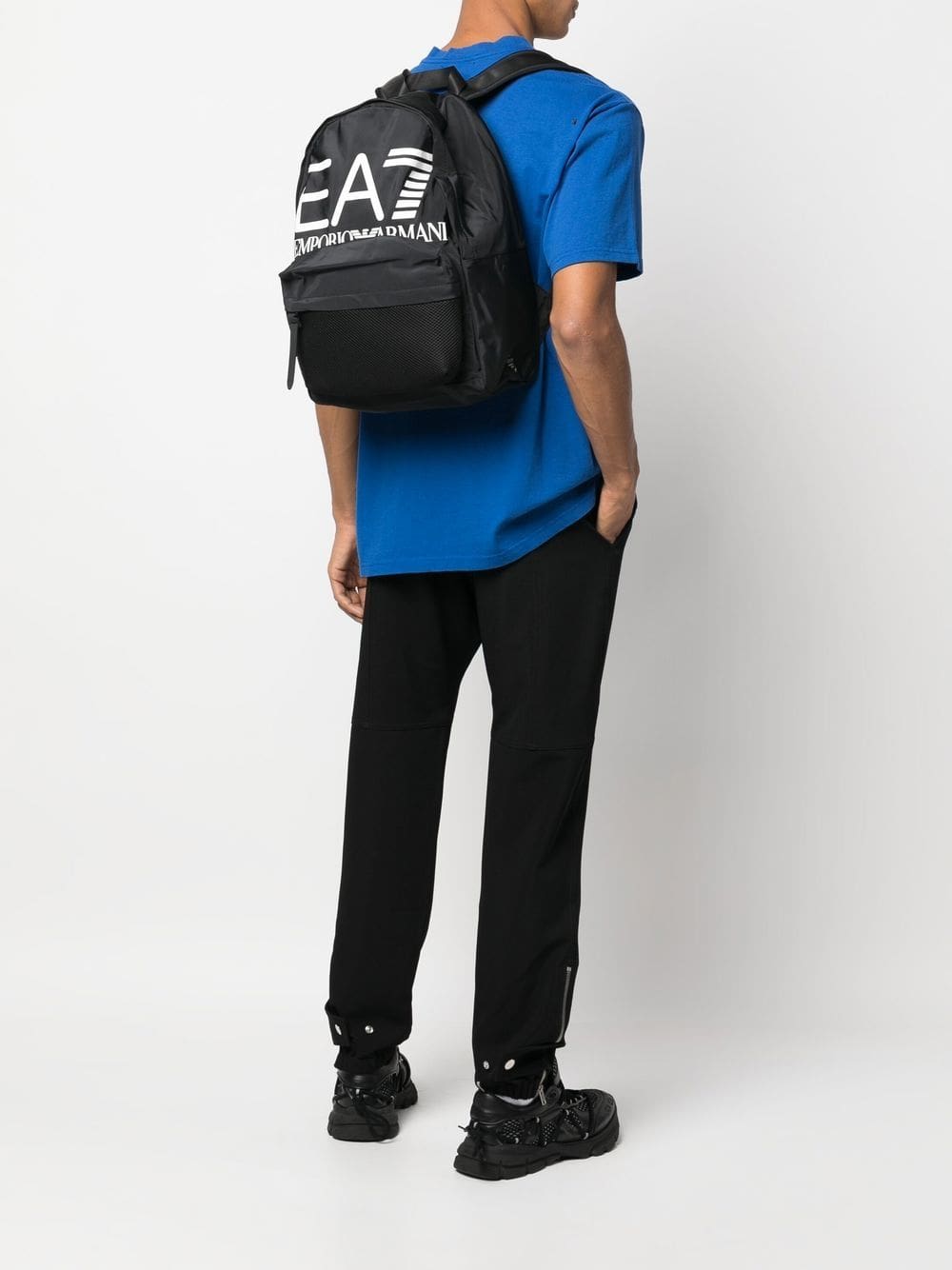 Ea7 Emporio Armani logo-print backpack - Image 5