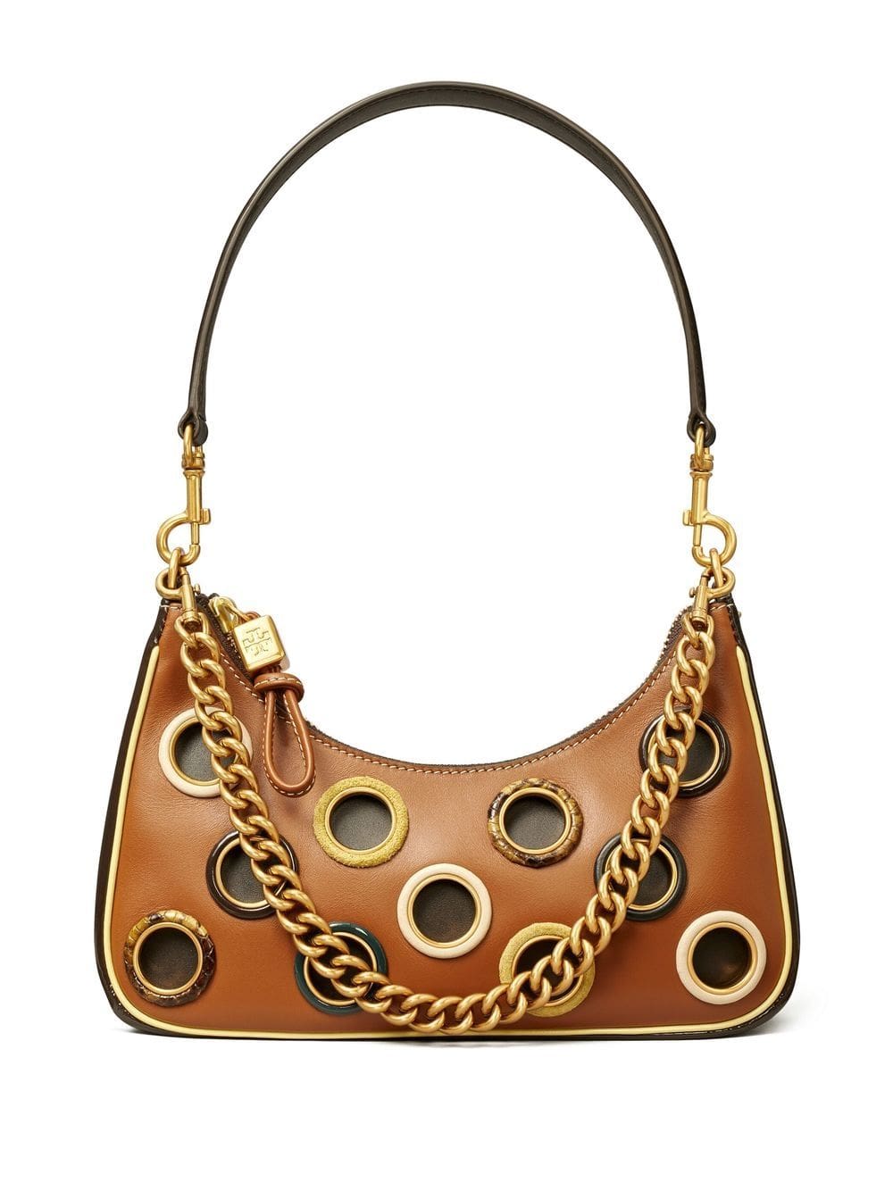 Tory Burch small Mercer Grommet Crescent bag