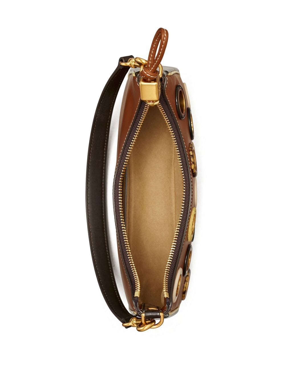 Tory Burch small Mercer Grommet Crescent bag - Image 5