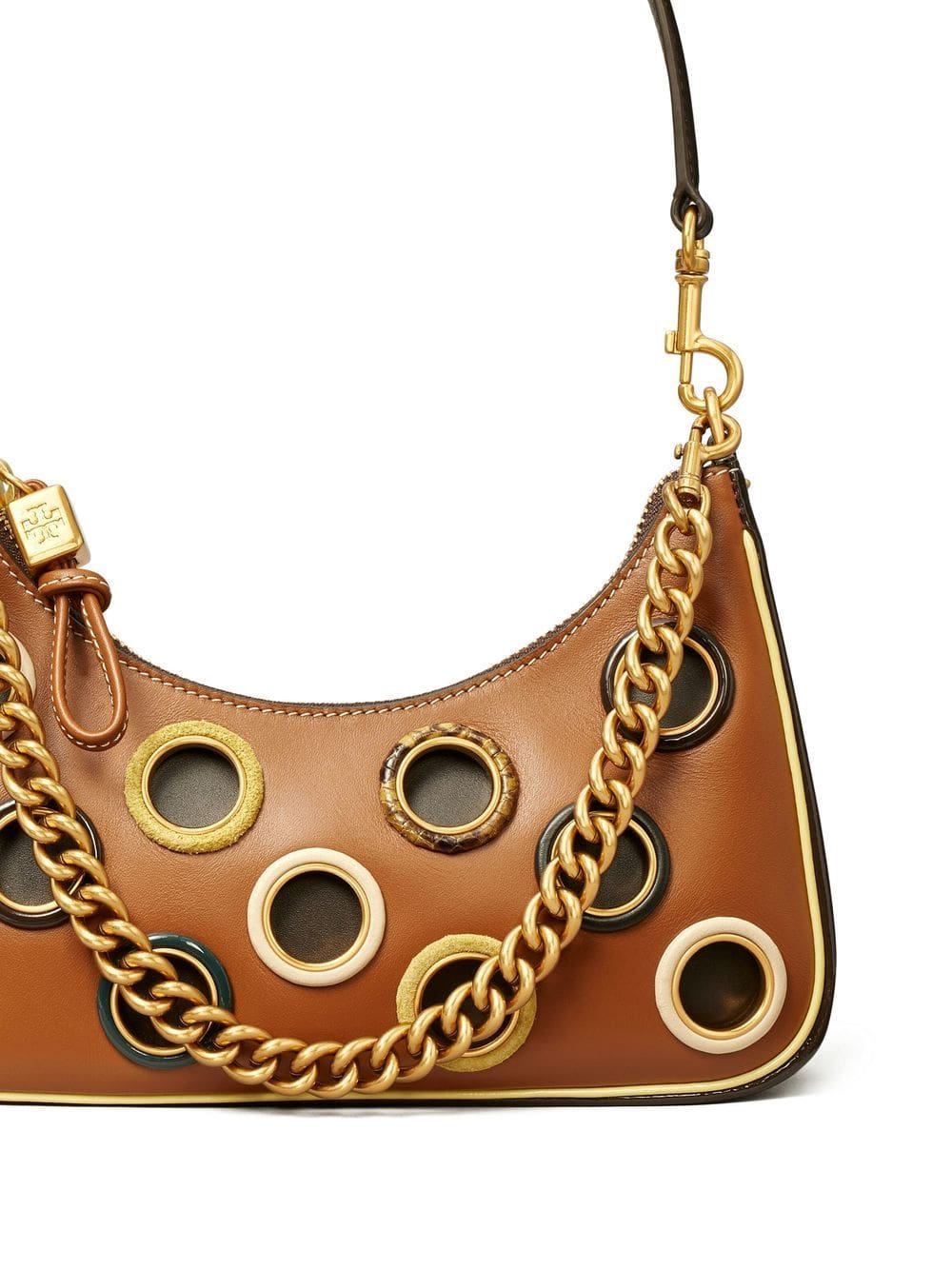 Tory Burch small Mercer Grommet Crescent bag - Image 4