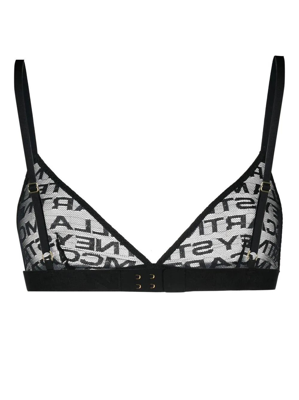 Stella McCartney logo-embroidered lace bra - Image 2