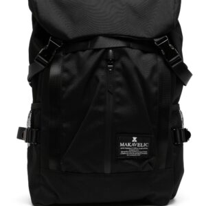 Makavelic logo-patch backpack