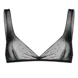 Oséree  gem-studded soft cup bra