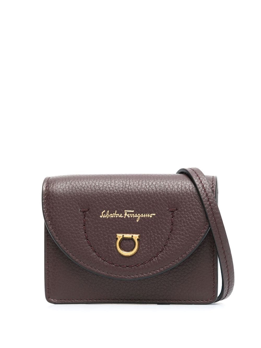 Ferragamo Gancini plaque leather mini bag
