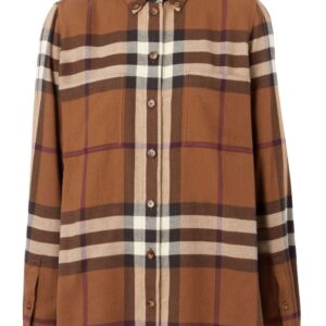 Burberry Exaggerated Check-print flannel shirt