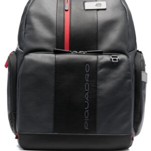 PIQUADRO leather combination-lock backpack