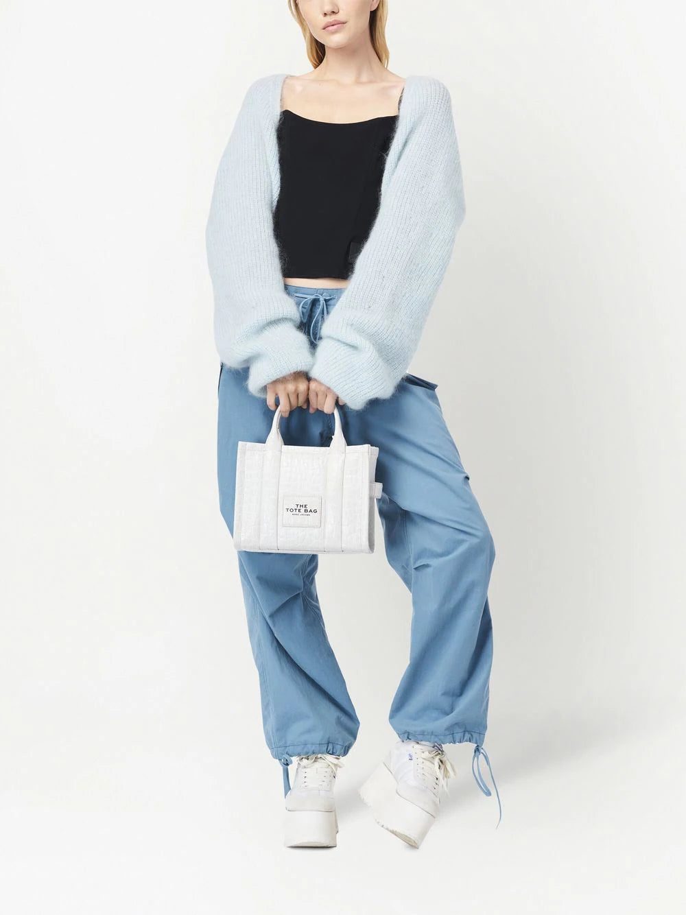 Marc Jacobs The mini croc-embossed leather tote bag - Image 2