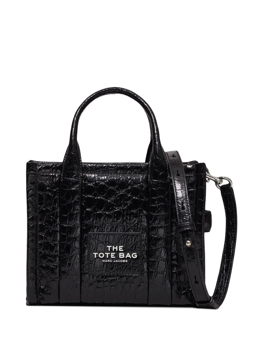 Marc Jacobs The Croc Embossed mini leather tote bag