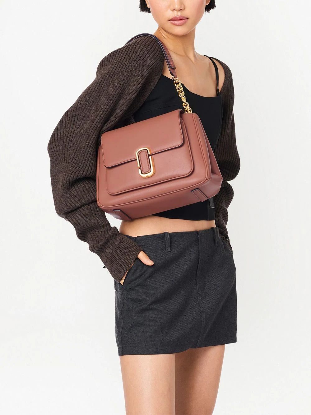 Marc Jacobs The J Marc leather chain satchel - Image 3