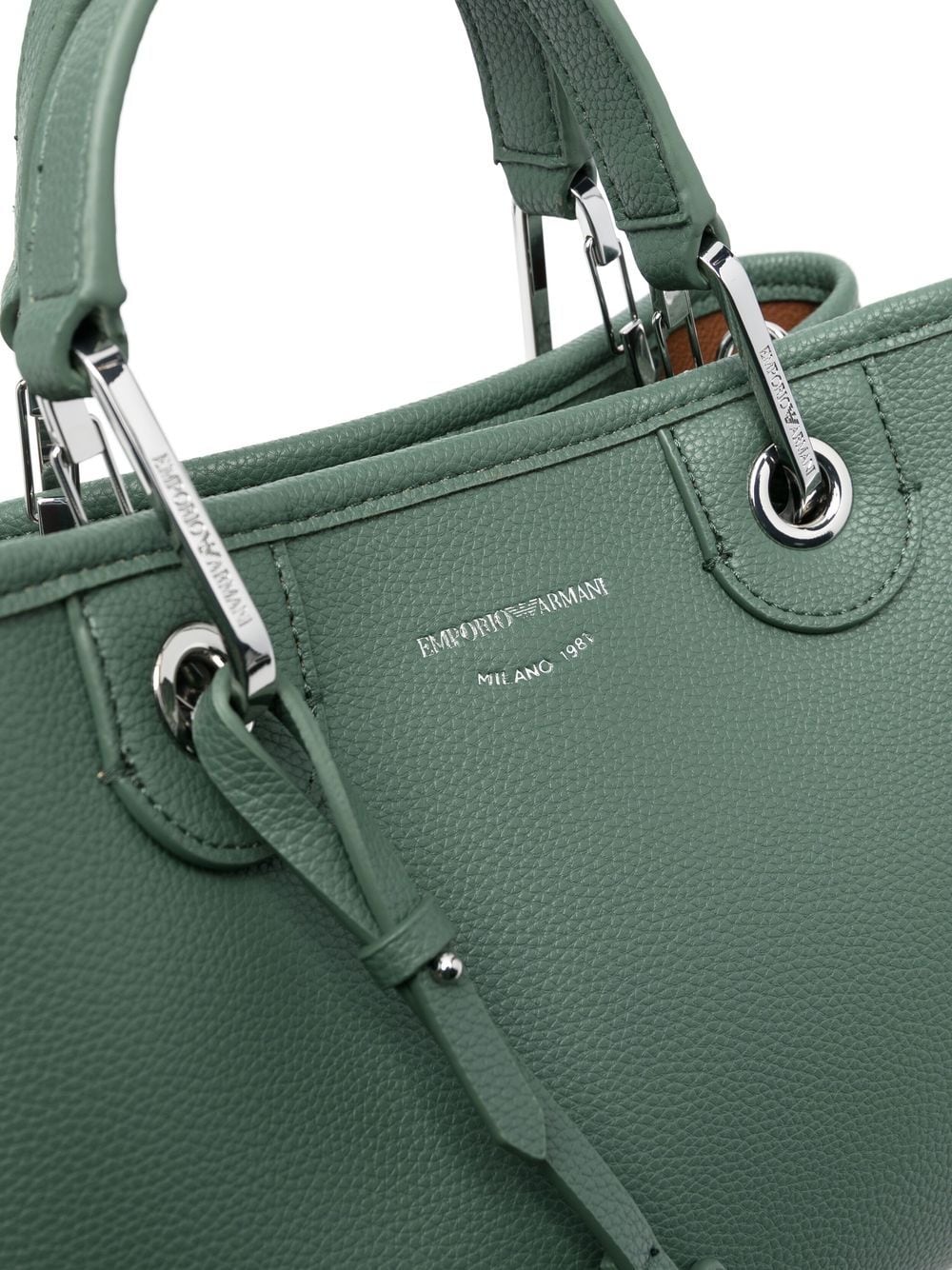 Emporio Armani logo-plaque tote bag - Image 4