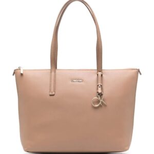 Calvin Klein logo-charm tote bag