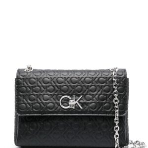 Calvin Klein Re-Lock logo-embossed shoulder bag