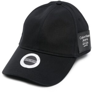 Calvin Klein Jeans logo-patch six-panel cap