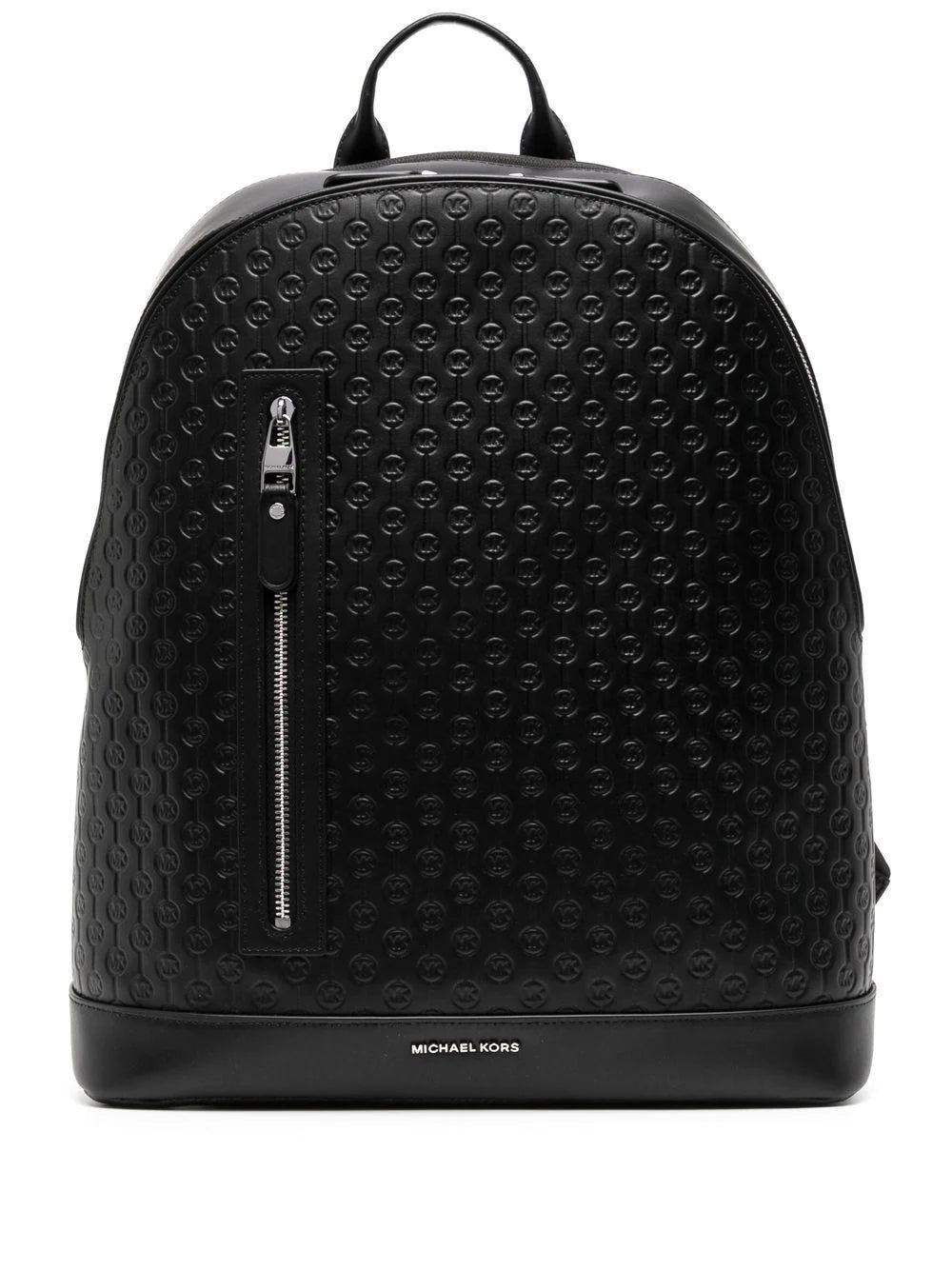 Micheal kors embossed-logo leather backpack