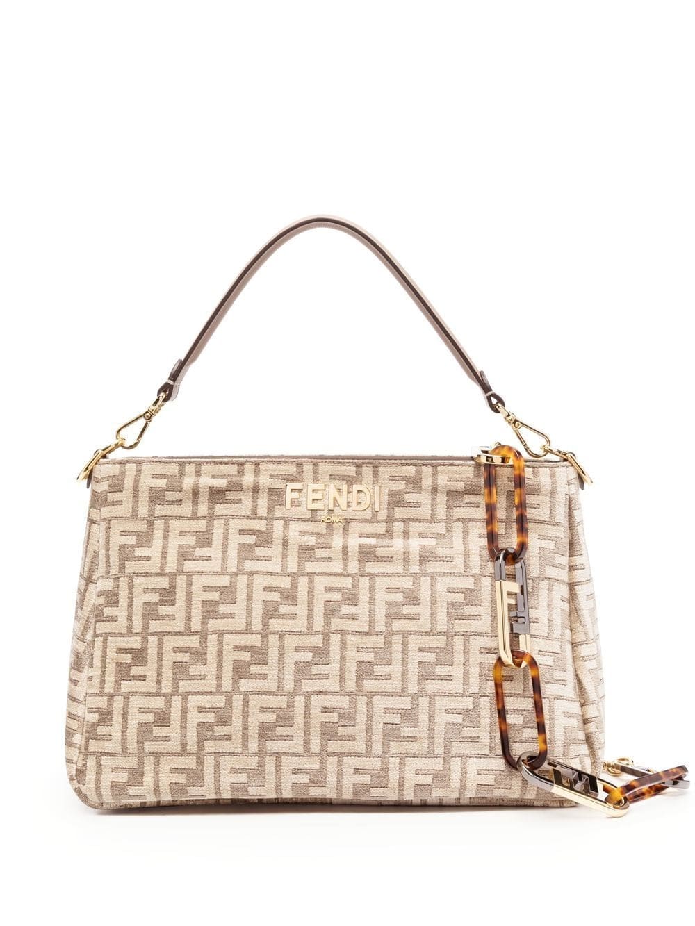 FENDI O'Lock monogram-jacquard shoulder bag