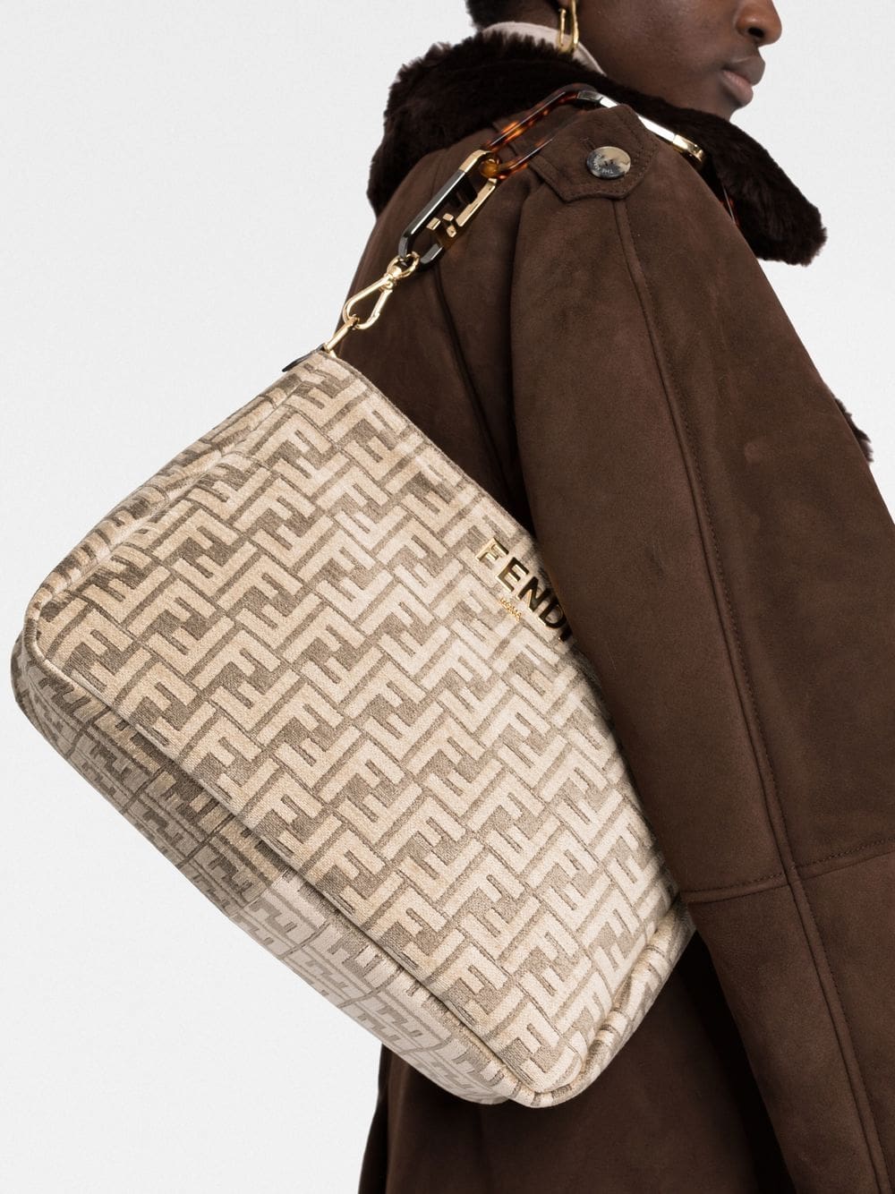 FENDI O'Lock monogram-jacquard shoulder bag - Image 3