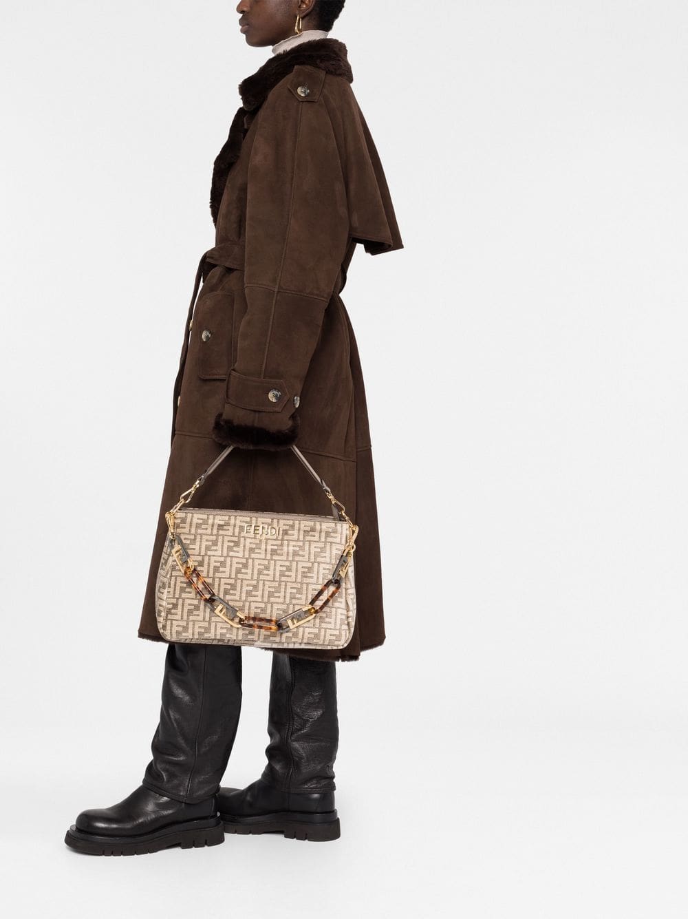 FENDI O'Lock monogram-jacquard shoulder bag - Image 2