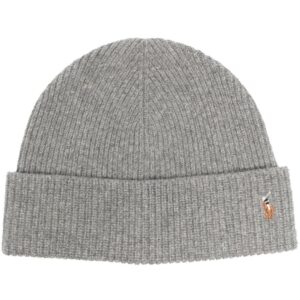 Polo Ralph Lauren ribbed knit embroidered-logo hat